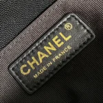 CHANEL MEDIUM 25 BOY BAG IN BLACK LAMBSKIN GOLD HARDWARE - Image 5