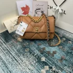 CHANEL MEDIUM 26 FLAP BAG IN PEANUT LAMBSKIN - Image 6