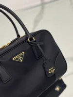 PRADA MEDIUM TOP HANDLE BAG 30 IN BLACK NYLON AND CALFSKIN TRIM - Image 2