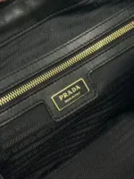 PRADA MEDIUM TOP HANDLE BAG 30 IN BLACK NYLON AND CALFSKIN TRIM - Image 4
