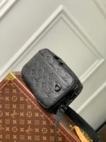 LV ALPHA NANO BAG 24 IN BLACK MONOGRAM SHADOW EMBOSSED COWHIDE - Image 4