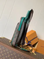 LV AVENUE SLINGBAG 31 IN BROWN MIX GREEN DAMIER GRAPHITE CANVAS - Image 2