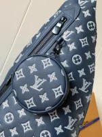 LV DUO CROSSBAG BAG 42 IN BLUE AND WHITE MONOGRAM SHADOW COWHIDE - Image 3