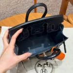 HERMES BIRKIN FAUBOURG TOUCH 20 IN NAVY BLUE WITH SILVER HARDWARE - Image 3