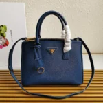 PRADA GALLERIA 28 BAG IN NAVY BLUE SAFFIANO LEATHER