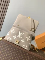 LV MADELEINE 30 IN BEIGE MONOGRAM CALFSKIN EMBOSSED LOGO - Image 3