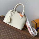 ALMA BB BAG 23 IN BEIGE GRAIN COWHIDE