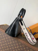 LV ALMA BB BAG 23 IN BLACK GRAIN COWHIDE - Image 4