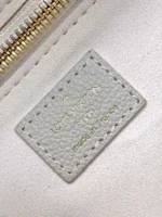 LV NEVERFULL MM TOTE BAG 32 IN WHITE MIX ORANGE CALFSKIN - Image 5