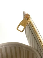 LV NEVERFULL MM TOTE BAG 32 IN WHITE MIX PINK CALFSKIN - Image 7