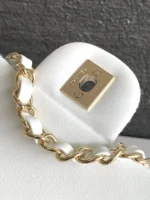 CHANEL MEDIUM 25 CLASSIC BAG IN LIGHT PINK MIX BLACK WOOL TWEED - Image 5