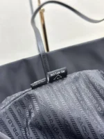 PRADA MEDIUM SHOPPING BAG 40 IN BLACK RE-NYLON FABRIC - Image 3