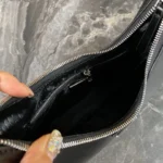 PRADA CLEO SHOULDER BAG 30 IN BLACK GLOSSY CALFSKIN - Image 2