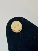 CHANEL 25 HANDBAG 30 IN BLACK SUEDE GOLD HARDWARE - Image 3