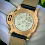 PANERAI LUMINOR REP 1:1 WATCH GOLD NEEDLE BLUE LEATHER VS FACTORY 44MM - Image 5