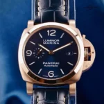 PANERAI LUMINOR REP 1:1 WATCH GOLD NEEDLE BLUE LEATHER VS FACTORY 44MM - Image 2