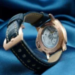 PANERAI LUMINOR REP 1:1 WATCH GOLD NEEDLE BLUE LEATHER VS FACTORY 44MM - Image 7