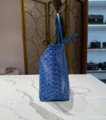 Goyard Anjou PM Reversible Tote Bag in Blue Goyardine - Image 4