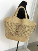 YSL Saint Laurent Icare Maxi raffia tote bag - Image 3