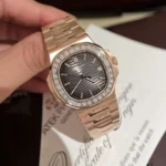 Patek Philippe Nautilus 5723 Gold Wrapped Moissanite Diamonds 40mm - Image 2