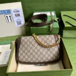 Gucci Blondie Branded Women's Handbag with Ophidia Pattern 28x16x4cm - Image 4